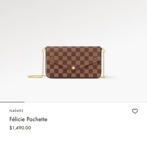 Louis Vuitton Félicie Pochette in Damier Ebene
